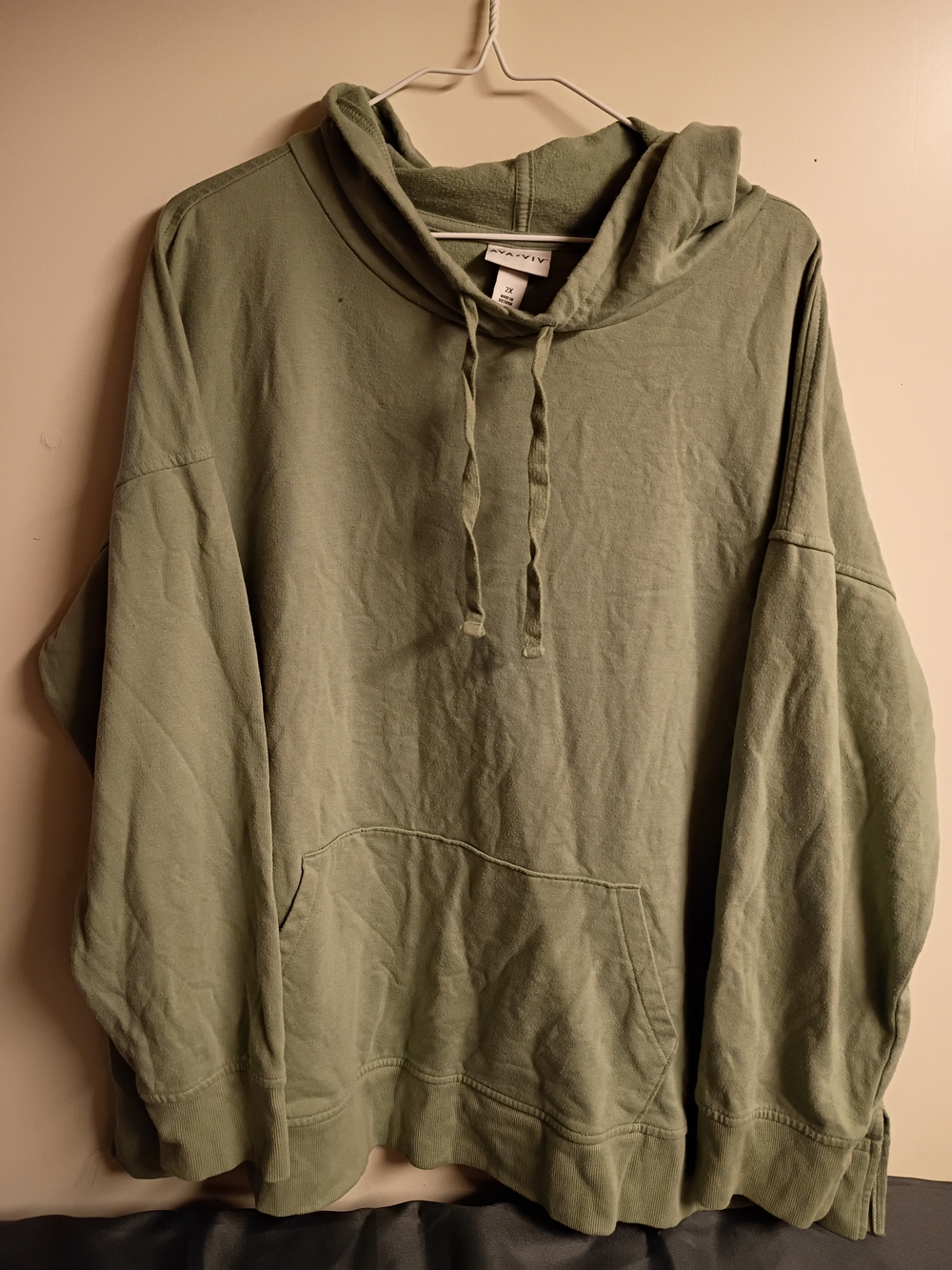 Ava & Viv Olive Green Pullover Hoodie